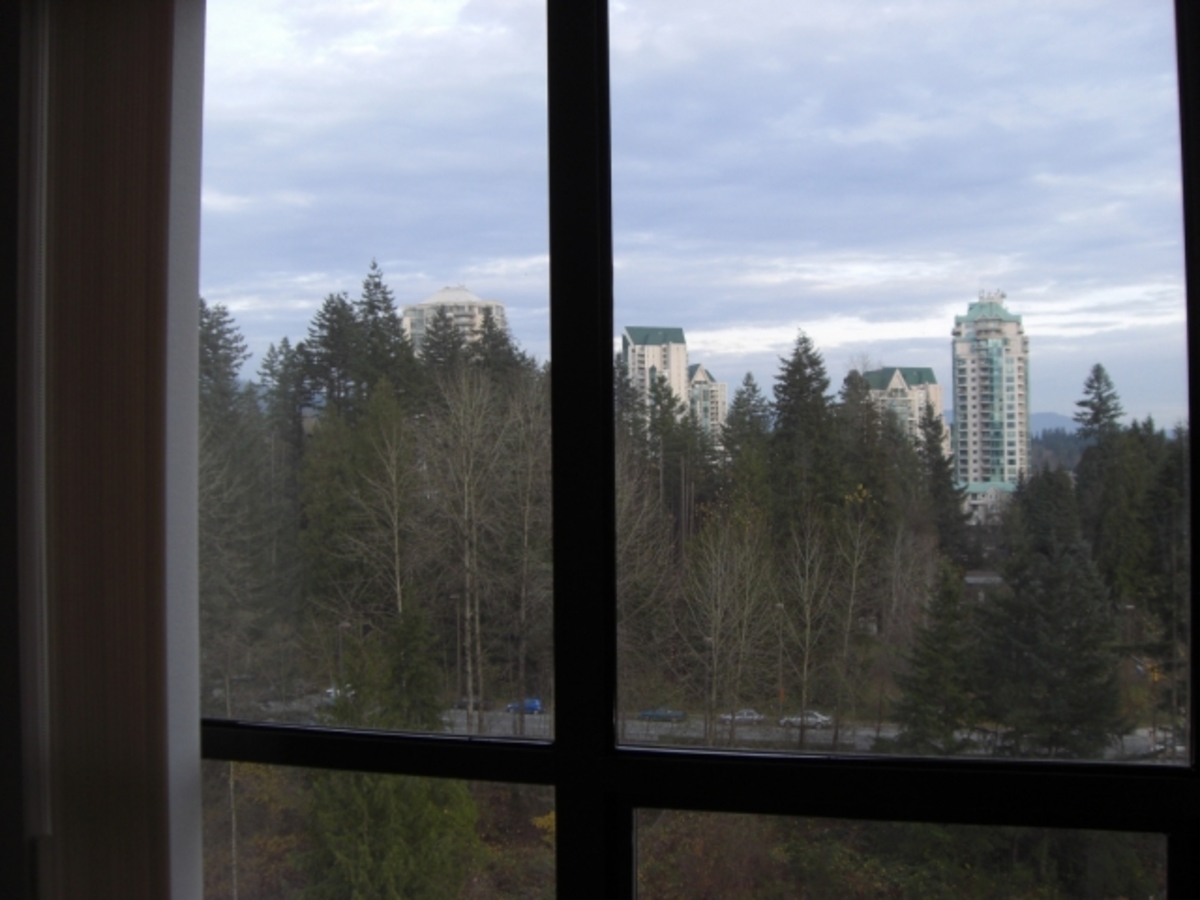 Window View at 1002 - 2979 Glen Drive, Coquitlam Center, Coquitlam